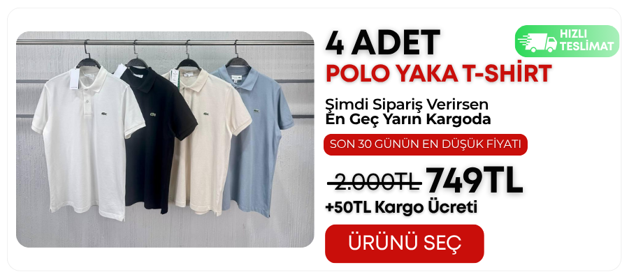 4 Adet Polo Yaka